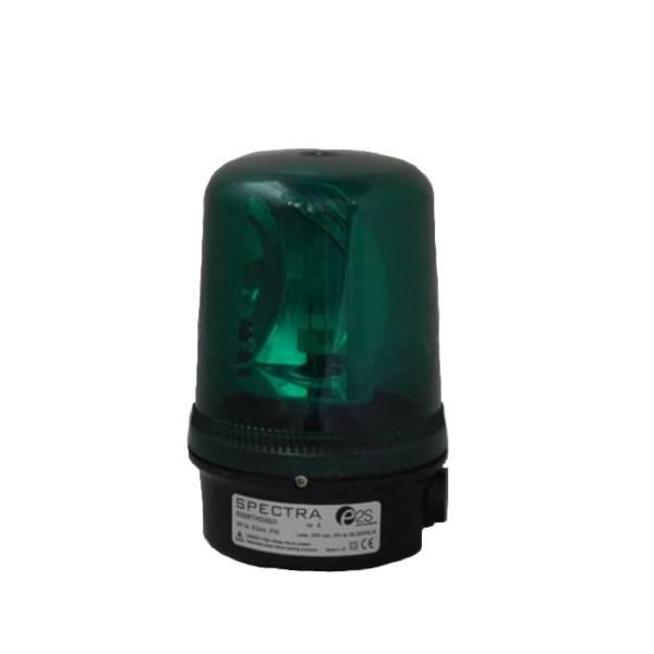 B300RTH012.4 E2S  Rotating Beacon B300RTH  12vDC 4:GREEN 20w Halogen G6.35 IP65